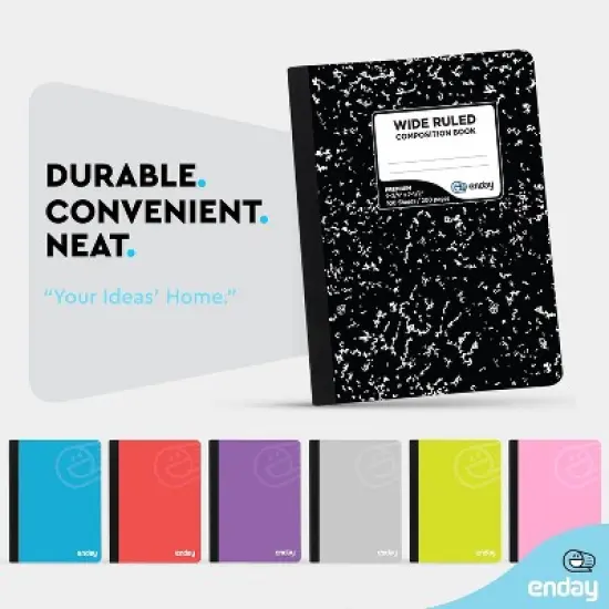 Enday Composition Notebook Wide Ruled (5 Pack) image {4}
