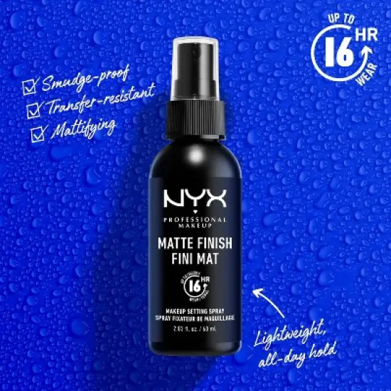 NYX Professional Makeup Long Lasting Makeup Setting Spray - Matte Finish - 2.03 fl oz image {2}
