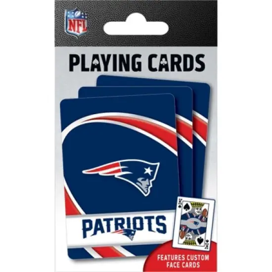 MasterPieces Officially Licensed NFL New England Patriots Playing Cards - 54 Card Deck for Adults image {4}