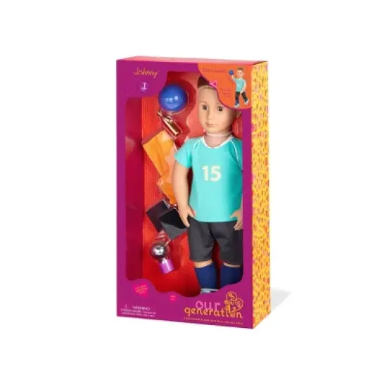 Our Generation Posable 18" Boy Doll Volleyball Player - Johnny image {6}
