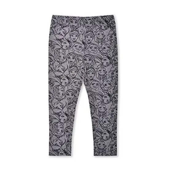 Disney Princess Girl's 2-Pack Royal Squad Graphic Pullover Sweatshirt and Patterned Legging Pants Set for toddler image {1}