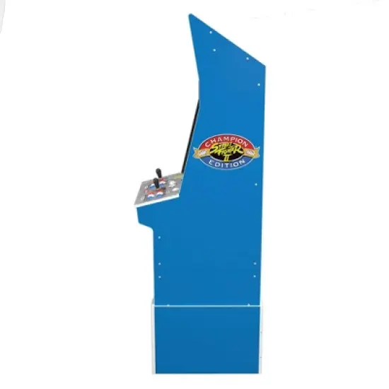 Arcade1Up Street Fighter II Champion Edition Home Arcade with Riser and Stool image {3}