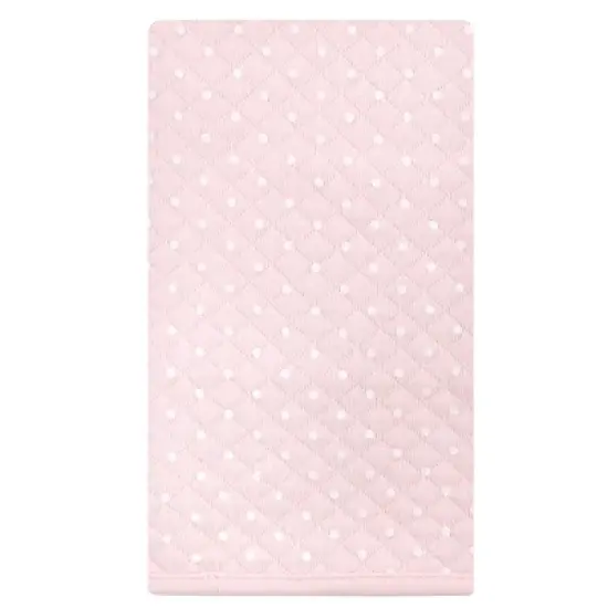 Hudson Baby Infant Girl Quilted Burp Cloths, Pink Safari, One Size image {2}