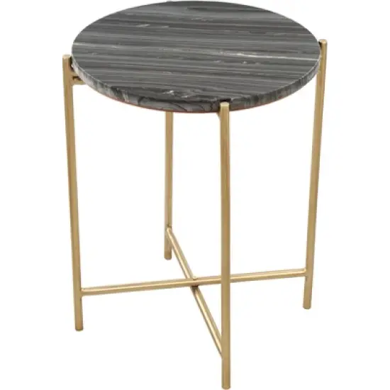 Antwohnette Side Table Marble Gray - ZM Home image {3}