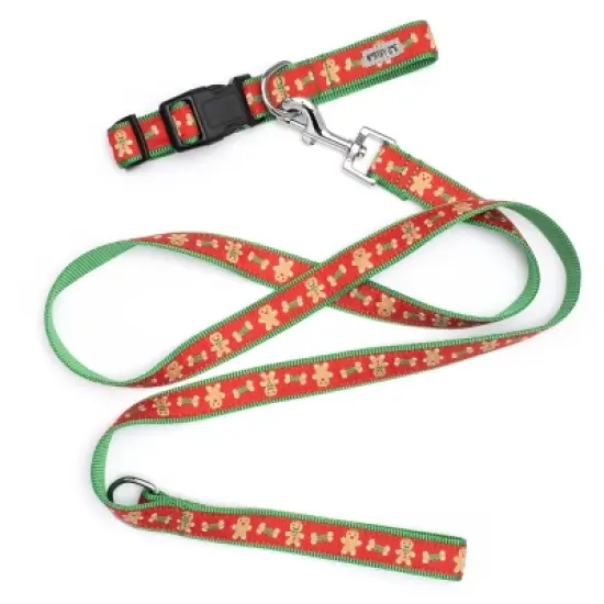 The Worthy Dog Gingerbread Bones Pet Leash image {1}