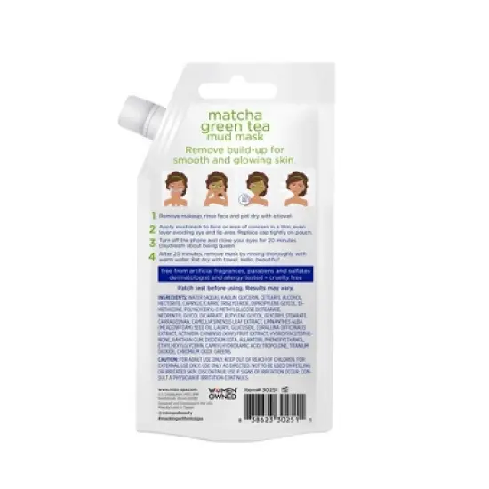 Miss Spa Matcha Green Tea Mud Mask - 4pk/1.18 fl oz image {1}