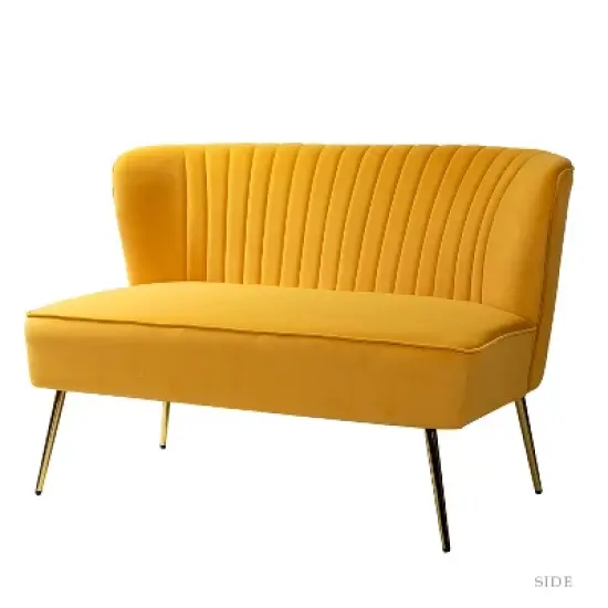 Velvet Nicolas Loveseat Sofa | Karat Home image {13}