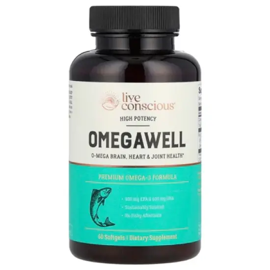 OmegaWell Fish Oil: Heart, Brain, and Joint Support | 800 mg EPA 600 mg DHA - Natural Lemon Flavor, Enteric-Coated, Sustainably Sourced - Easy to image {4}