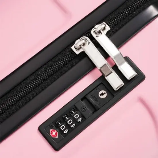 Luupatchy 20 inches Hardshell Carry-On Luggage,with 2 Packing Cubes, Pink image {6}