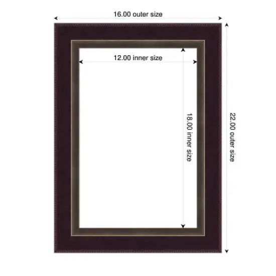 Amanti Art Signore Bronze Framed Dry Erase Magnetic Board image {4}