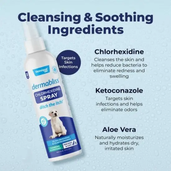 Vetnique Dermabliss Dog Skin Infection Spray - 8 fl oz image {4}