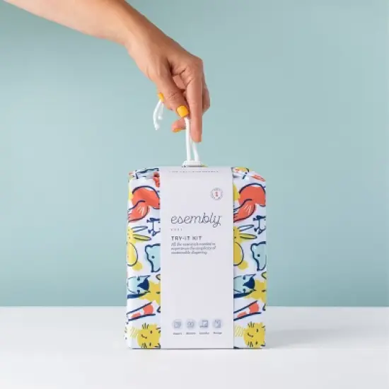 Esembly Cloth Diaper Try-It Kit Reusable Diapering System - (Select Size and Pattern) image {5}