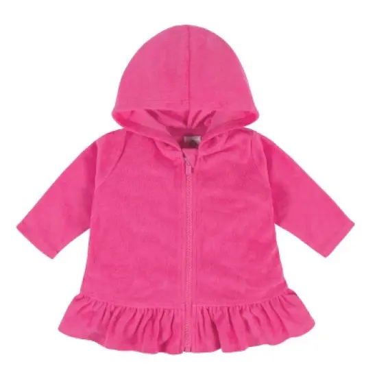 Gerber Baby and Toddler Girls' Swim Zipper Hoodie Terry Coverup image {4}