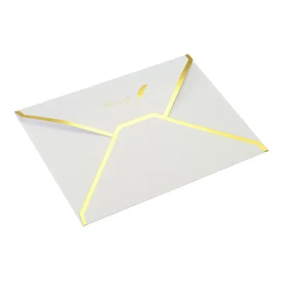 Unique Bargains Wedding Birthday Luxury Style V Flap Invitation Envelopes 7 x 5'' 20 Pcs image {12}