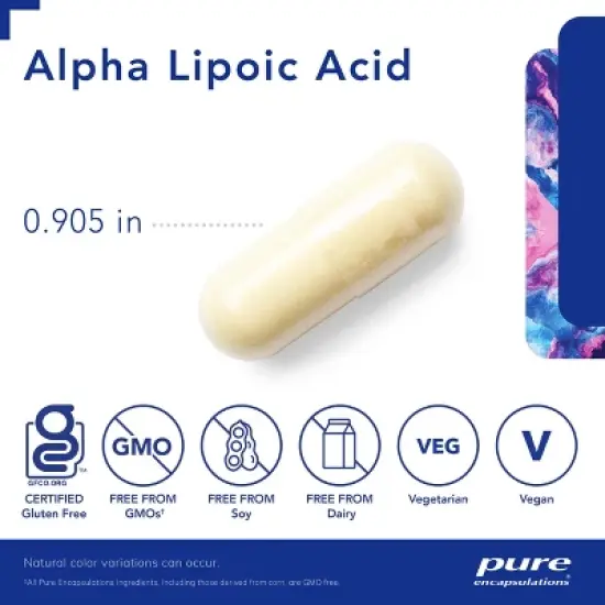 Pure Encapsulations Alpha Lipoic Acid 600 mg - Liver Support, Antioxidants, Nerve and Cardiovascular Health, and Carbohydrate Support image {2}
