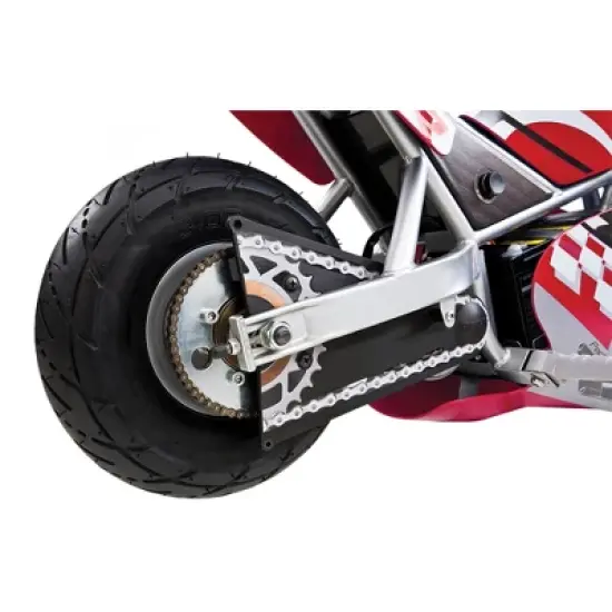 Razor 24 Volt Mini Electric Single Speed Racing Motorcycle Pocket Rocket with 10-Inch Pneumatic Tires, Speeds up to 15 MPH, Ages 13 and Up, Red image {3}