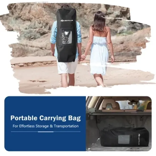 Costway 10'5''/11' Inflatable Stand Up Paddle Board SUP Surfboard with Aluminum Paddle image {7}