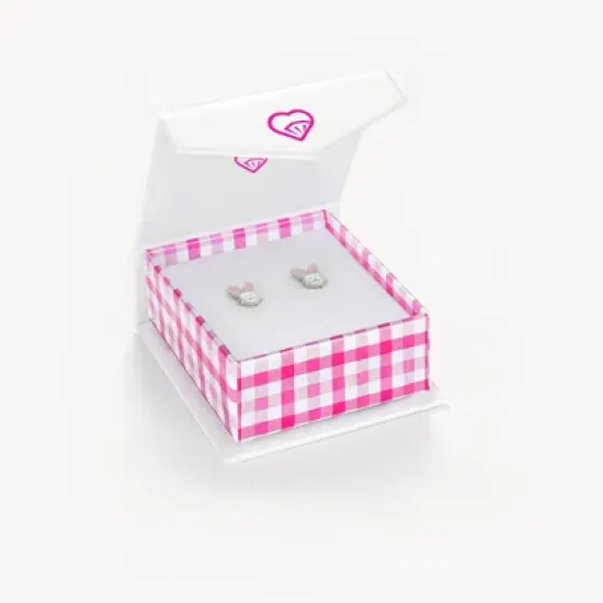 Girls' Silly Rabbit Screw Back Sterling Silver Earrings - In Season Jewelry image {4}