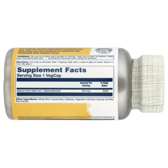 Solaray Selenium, 200 mcg, 90 VegCaps image {1}