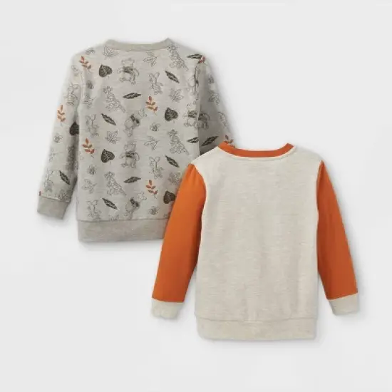 Toddler Boys' 2pk Winnie the Pooh Fleece Pullover - Gray image {1}