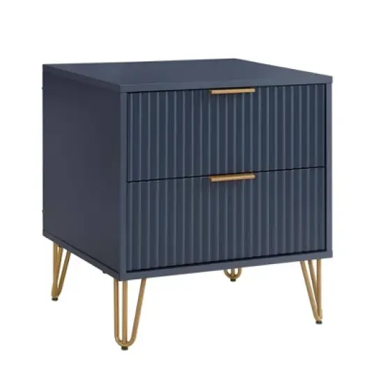 Manhattan Comfort Dumbo 2pc Modern 3 Drawer Dresser and 2 Drawer Nightstand Set image {12}