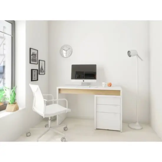 2pc Chrono Home Office Set with File Cabinet - Nexera image {5}