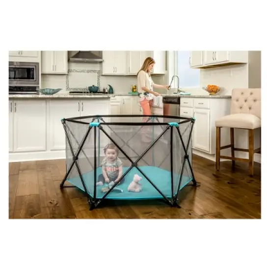 Regalo Six Panel My Play Portable Playard image {8}