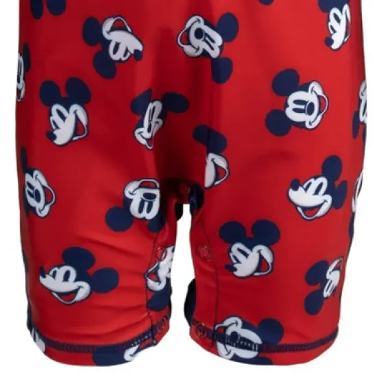 Disney Mickey Mouse Zip Up Swim Sunsuit Toddler image {7}
