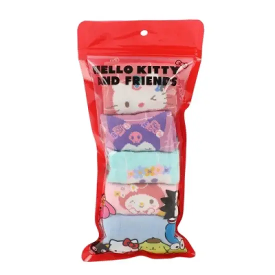 Hello Kitty & Friends Floral Character Art 5-Pair Women's Ankle Socks image {6}