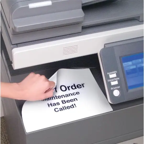 Avery Removable Multi-Use Labels 8 1/2 x 11 White 25/Pack 6465 image {3}