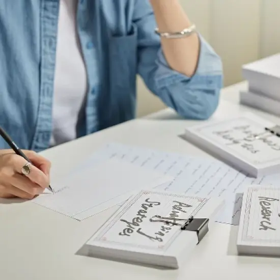 Staples 5" x 8" Line Ruled White Index Cards 500/Pack (51006) 233478 image {4}