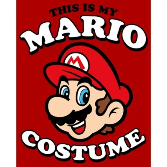 Men's Nintendo This is my Mario Costume T-Shirt image {1}