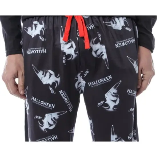 Halloween Michael Myers Men's Horror Film Allover Pattern Pajama Pants image {2}