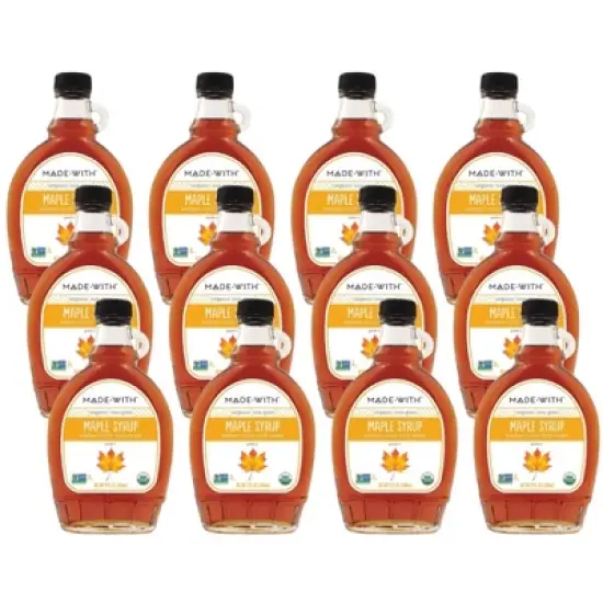 Made With Maple Syrup Grade A Amber Organic - Case of 12/12 fo image {5}
