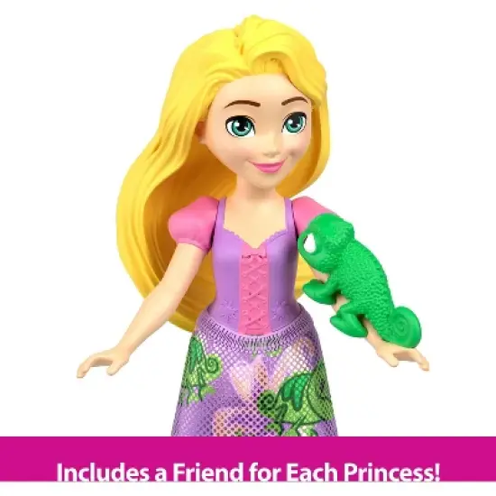 Disney Princess and Friends Set with 5 Small Dolls in Sparkling Outfits and 5 Friend Figures image {3}