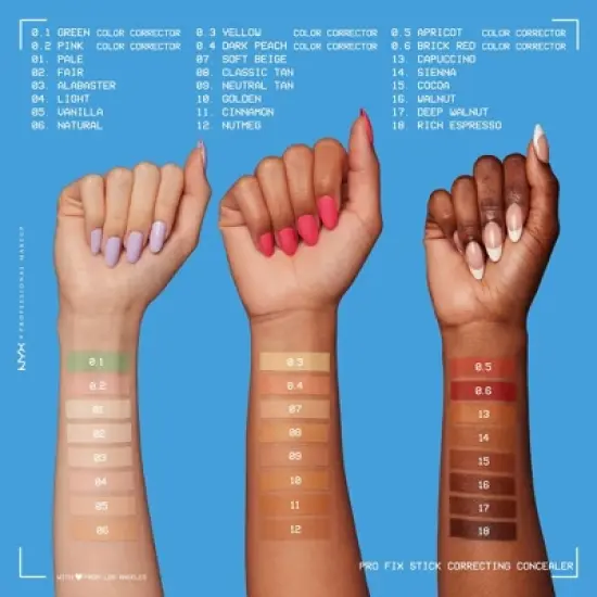 NYX Professional Makeup Color Correcting Pro Fix Stick Concealer -  0.05oz image {3}