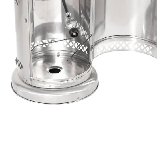 Heatmaxx 48000 BTU Floor Standing Gas Patio Portable Heater Stainless Steel Finish image {7}