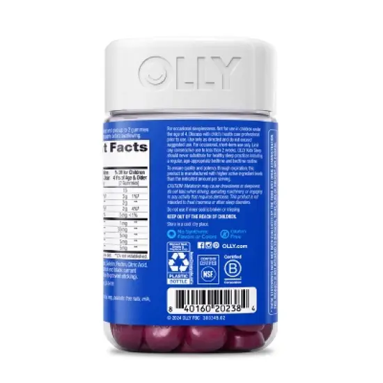 OLLY Kids Sleep Multivitamins Gummies - Razzzberry - 90ct image {6}