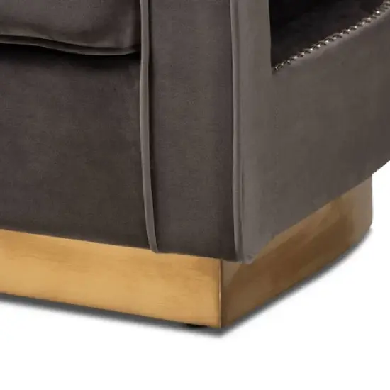 Neville Metal Armchair - Baxton Studio image {5}