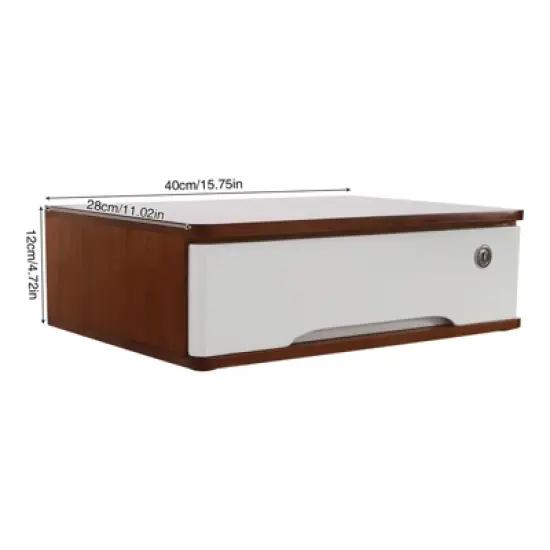 YIYIBYUS Desktop Storage Box with Lockable Drawer, Office Supplies Drawer Organizer image {2}