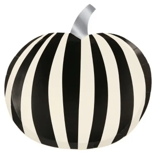 Meri Meri Mod Pattern Pumpkin Plates (Pack of 8) image {6}