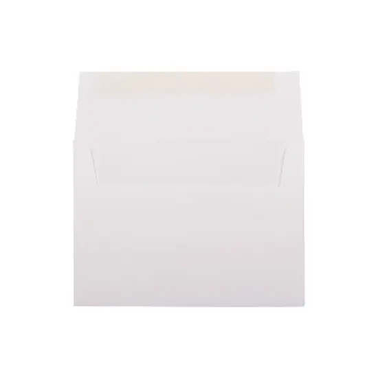 JAM Paper Strathmore A7 Invitation Envelope 5 1/4" x 7 1/4" Bright White 25/Pack (191189) image {1}