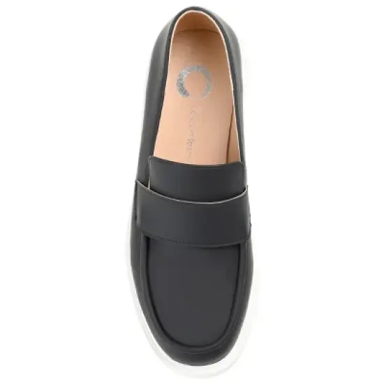 Journee Collection Womens Saydee Loafer Round Toe Slip On Flats image {3}