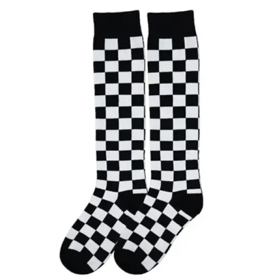 Checker Patterned Knee High Socks from the Sock Panda (Women's Sizes, Adult Medium) image {4}