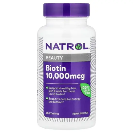 Natrol Biotin, 200 Tablets image {4}