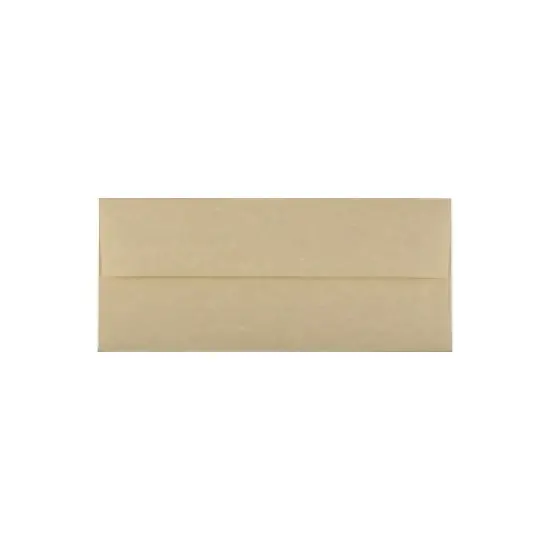 JAM Paper #10 Parchment Business Envelopes 4.125 x 9.5 Brown Recycled V01722 image {2}