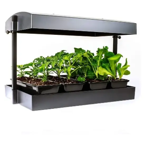 SunBlaster SL1600220 T5HO Indoor Canopy Grow Light Garden System with 2, 18-Inch 18-Watt 6400K Strip Lights & 2 NanoTech T5 Reflectors, Black image {3}