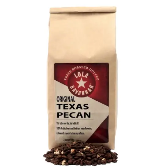 Lola Savannah Texas Pecan Whole Bean Caffeinated Coffee - 32oz image {11}