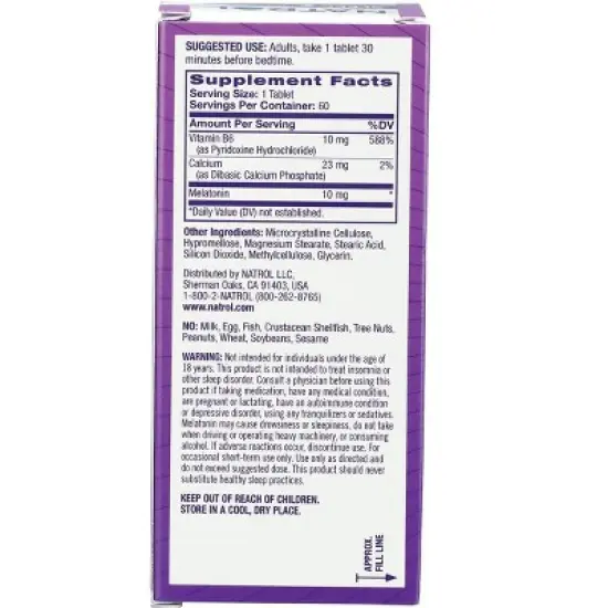 Natrol Dietary Supplements Melatonin Advanced Time Release 10 mg Tablet 60ct image {1}