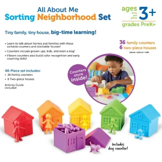 Learning Resources All About Me Sorting Neighborhood, 6 Pieces, Ages 3+ image {4}